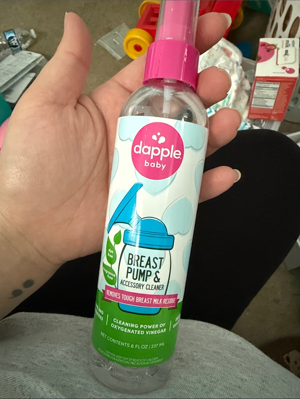 Dapple Baby Breast Pump & Accessory Cleaner - Pink Spray